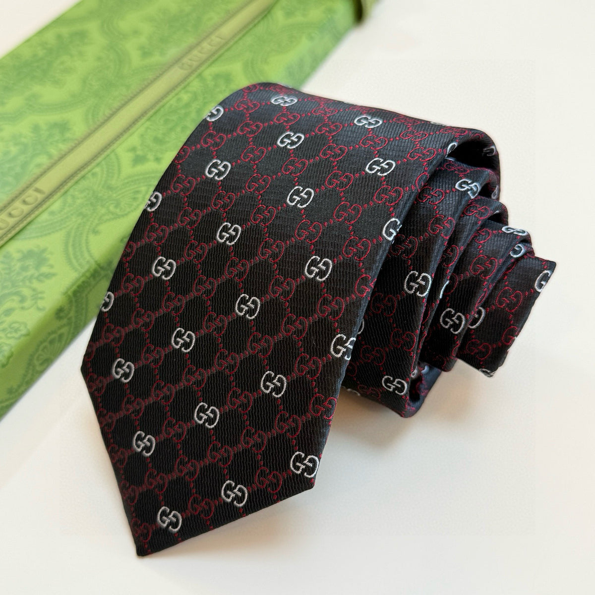Men's Diamond Grid Jacquard Necktie E2081008