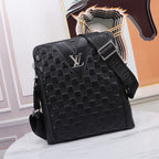 Grid Embossed Vertical Crossbody Shoulder Bag B101012