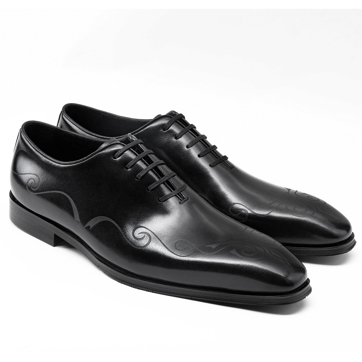 Men's Whole Cut Engraved Oxford Dress Shoes P050524