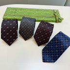 Men's Diamond Grid Jacquard Necktie E2081008