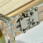 Bold Square Frame Sunglasses Rivet Metal Hinge Decor Eyewear K030101