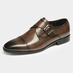 Cap Toe Single Monk Strap Dress Shoes Y101156