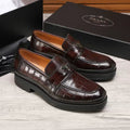 Croc Embossed Slip-On Loafers U310509