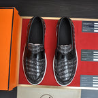 Croc Embossed Casual Loafer NE190136