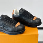 Allover Printed Lace-Up Low Top Platform Sneakers S283420