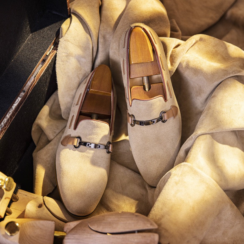 Metal Bit Slip-On Loafers Y101104