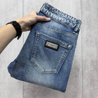 Men Light Faded Blue Wash Jeans C261030