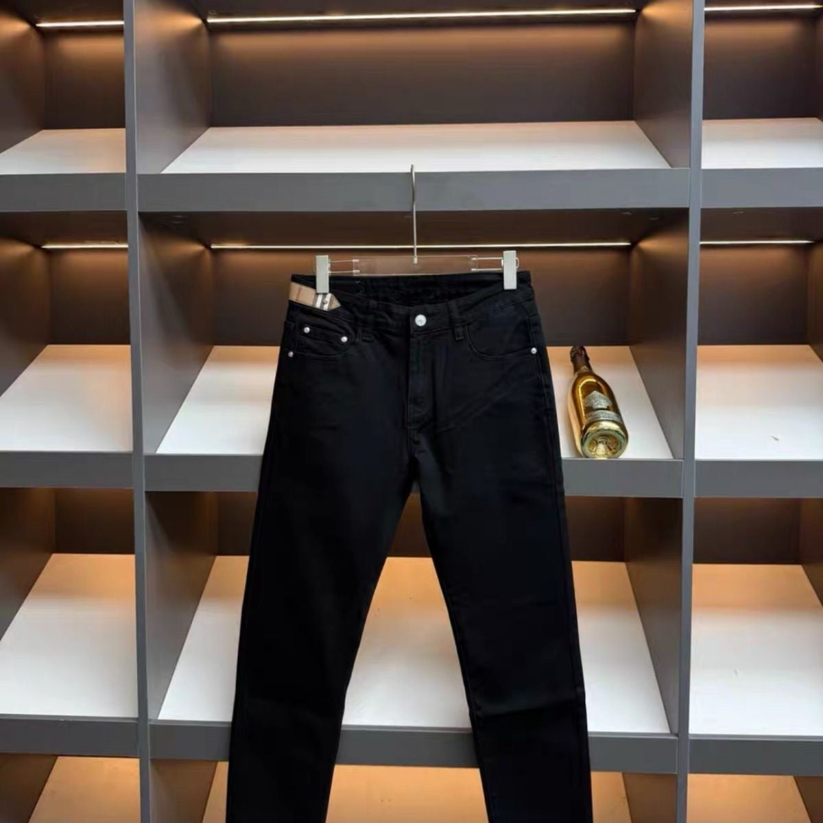 BR Men's Black Micro Logo Jeans C261017