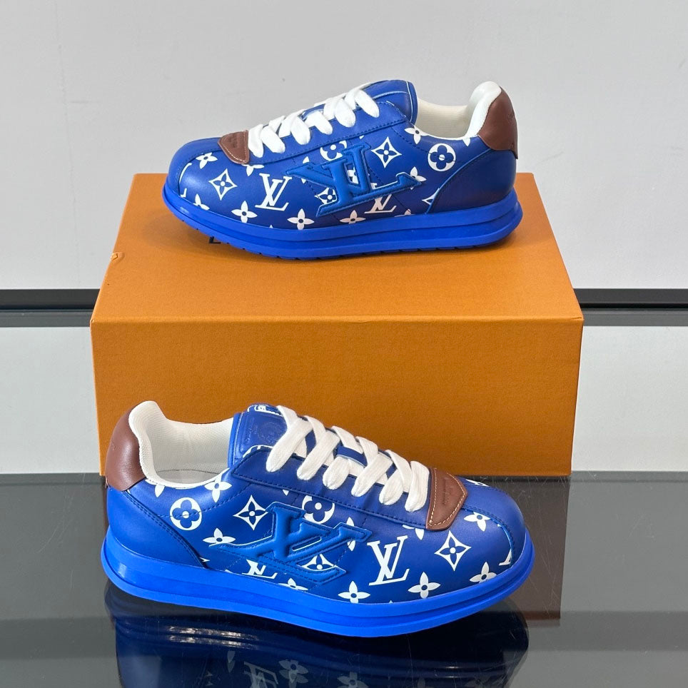 Allover Printed Lace-Up Low Top Platform Sneakers S283420