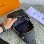 Solid Textured Chest Sling Bag B101017