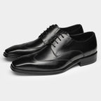 Wingtip Derby Shoes Polished Lace-Up Formal Dress Shoes Y101128