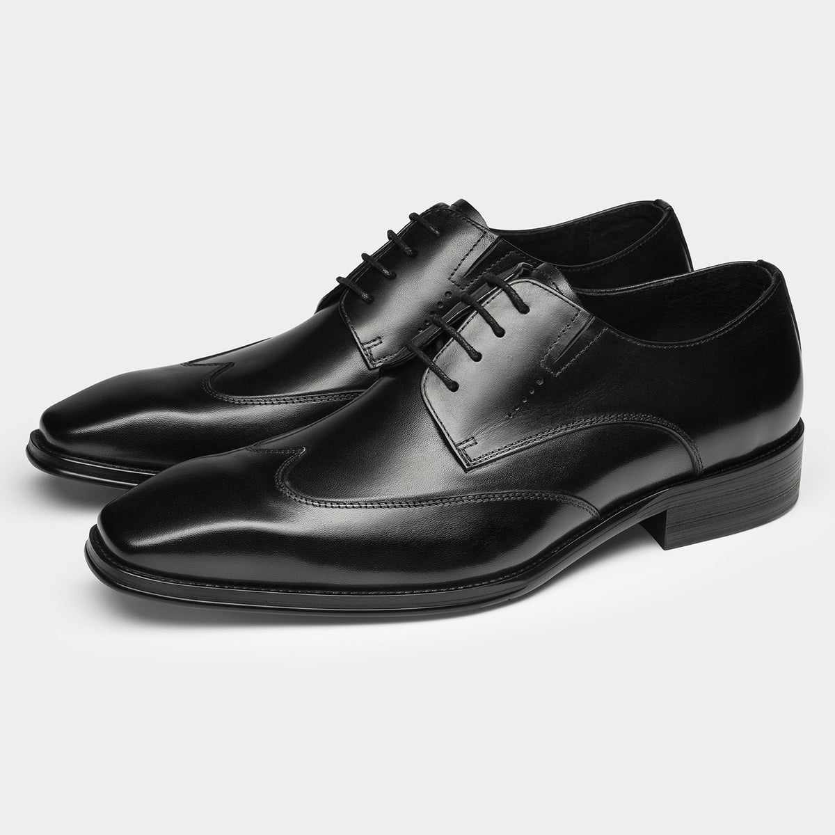 Wingtip Derby Shoes Polished Lace-Up Formal Dress Shoes Y101128