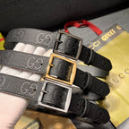 Dual Logo Embossed Pin Buckle Belt E020801