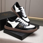 Croc Embossed Patchwork Triangle Logo Low Top Sneakers S283409