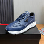 Calfskin Triangle Badge Lace-Up Sneaker S283439