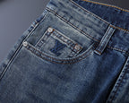 Vertical Embroidered Pocket Slim Fit Denim V260829