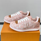 Allover Printed Lace-Up Low Top Platform Sneakers S283420