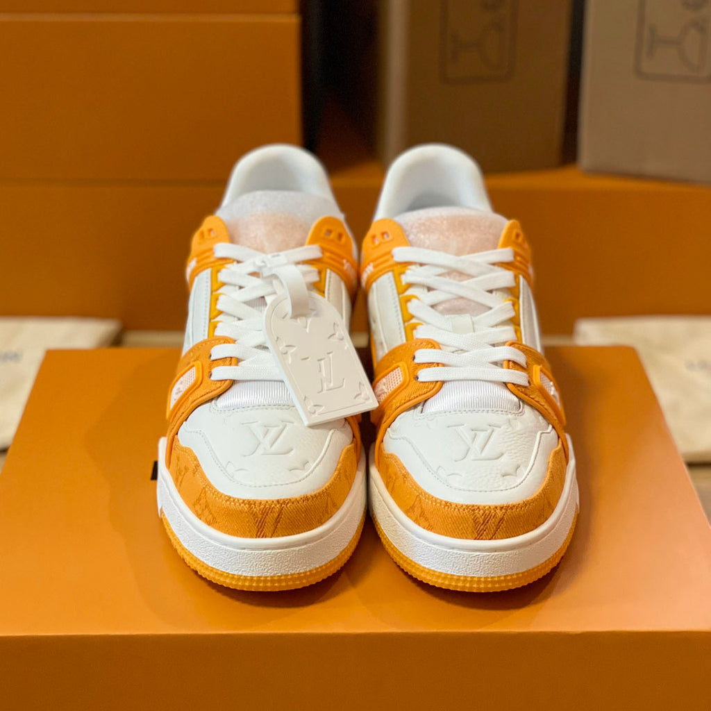 Pattern Panel Lace-Up Low Top Trainer Sneakers S283418