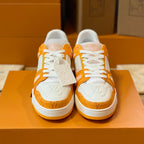 Pattern Panel Lace-Up Low Top Trainer Sneakers S283418