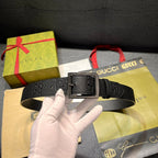 Dual Logo Embossed Pin Buckle Belt E020801