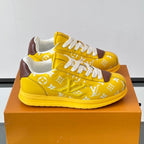 Allover Printed Lace-Up Low Top Platform Sneakers S283420