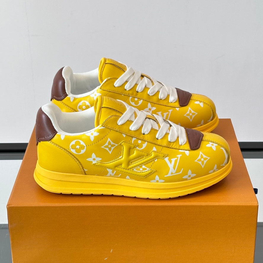 Allover Printed Lace-Up Low Top Platform Sneakers S283420
