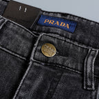 Men's Metal Triangle Logo Straight Fit Denim Jeans NE210204