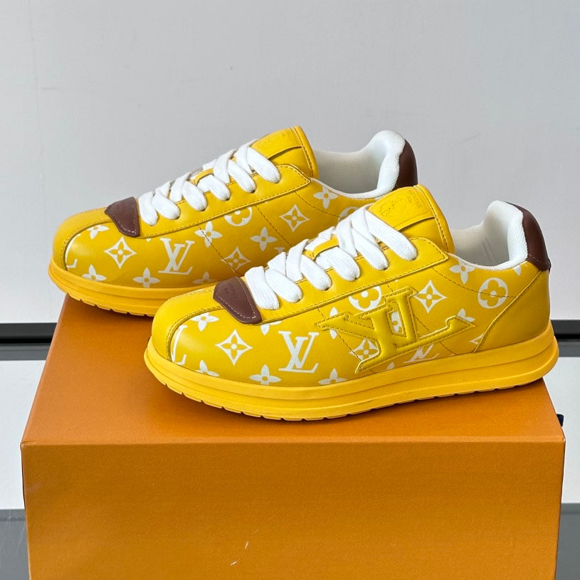 Allover Printed Lace-Up Low Top Platform Sneakers S283420