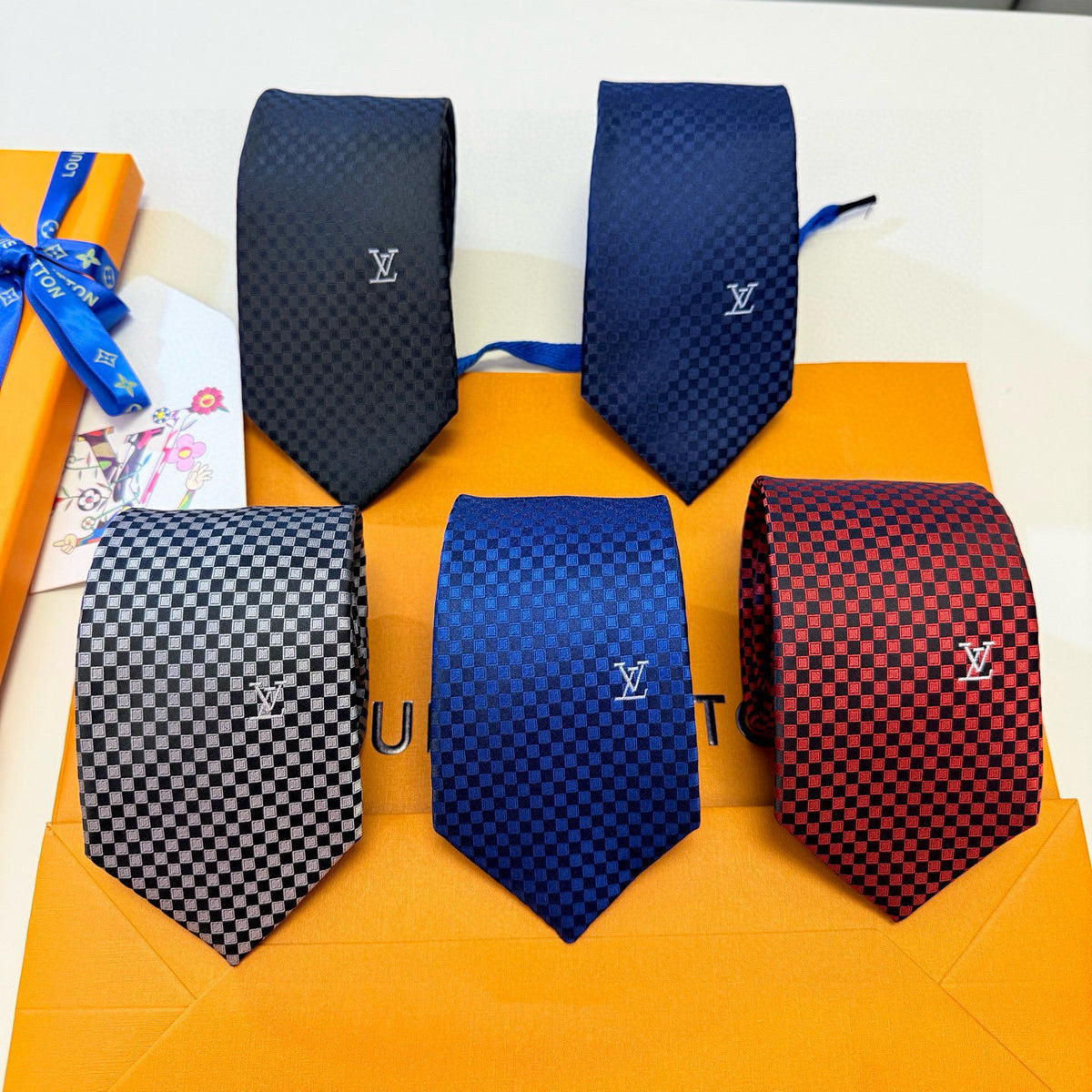 Men's Check Jacquard Necktie E2081009
