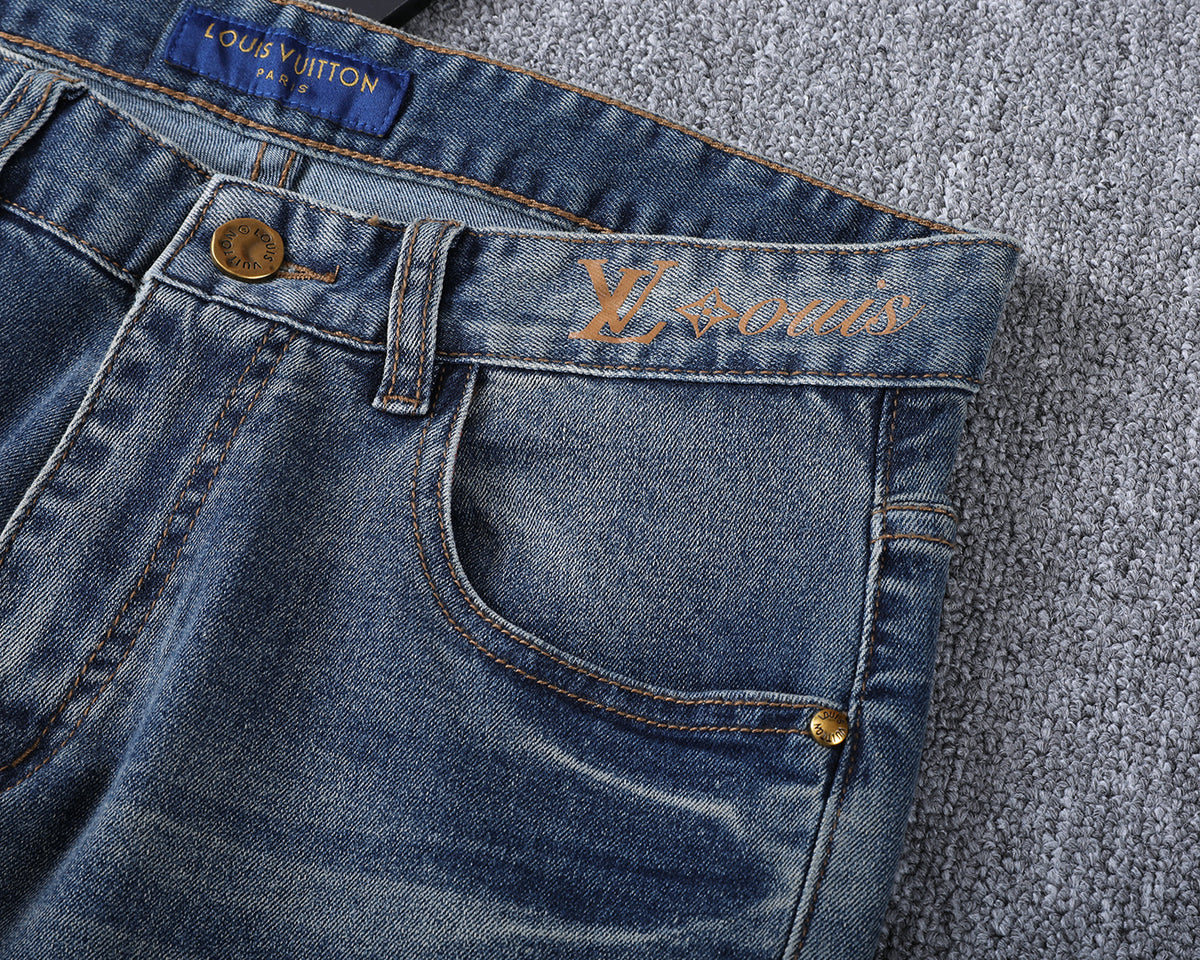 Vintage Fade Large Monogram Graphic Jeans V260840