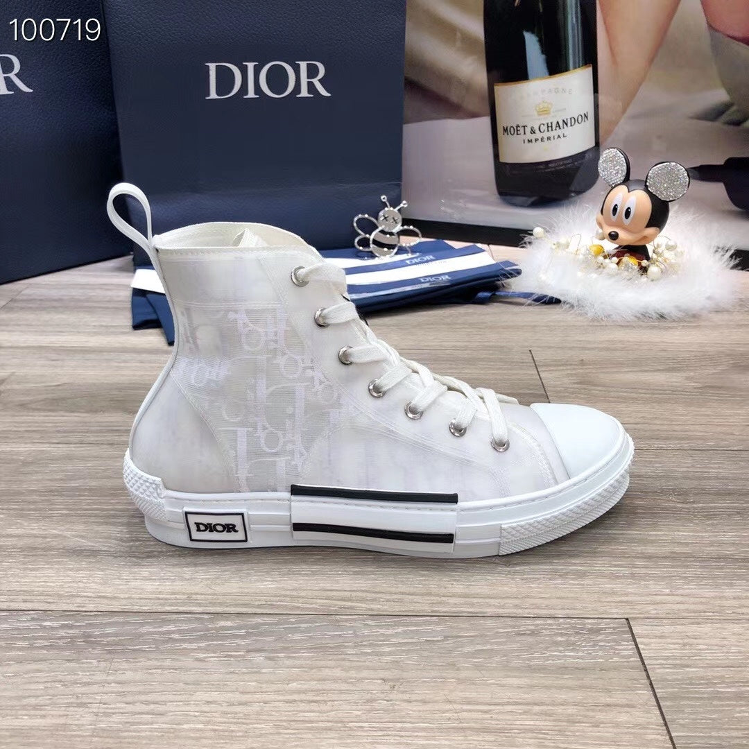 Men's Oblique Jacquard High Top Sneakers JN081106