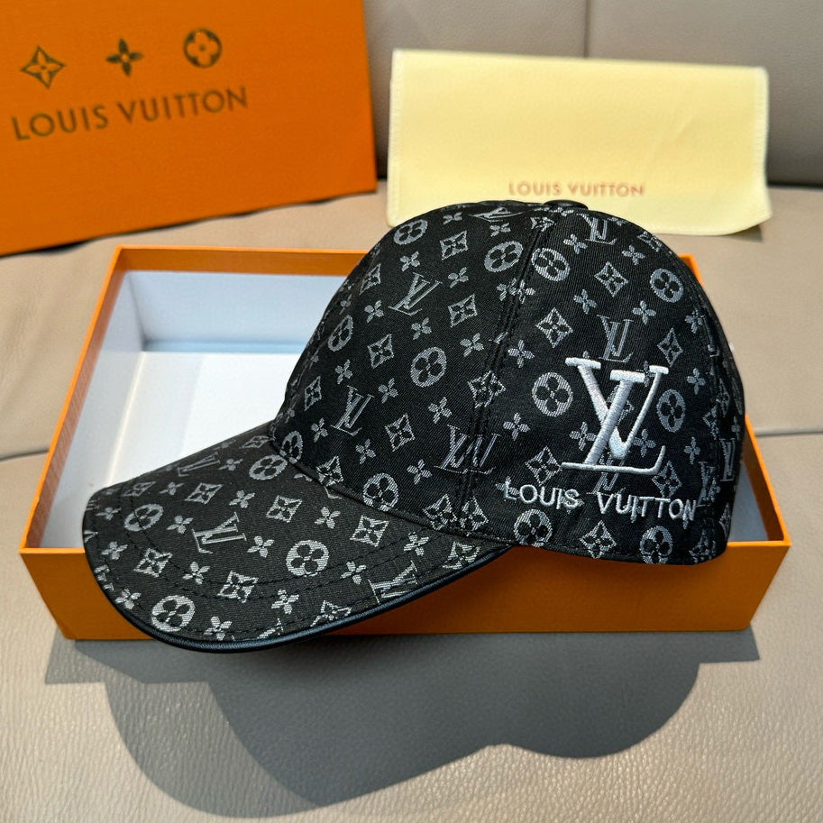 3D Raised Letter Embroidery Allover Print Baseball Cap H261001